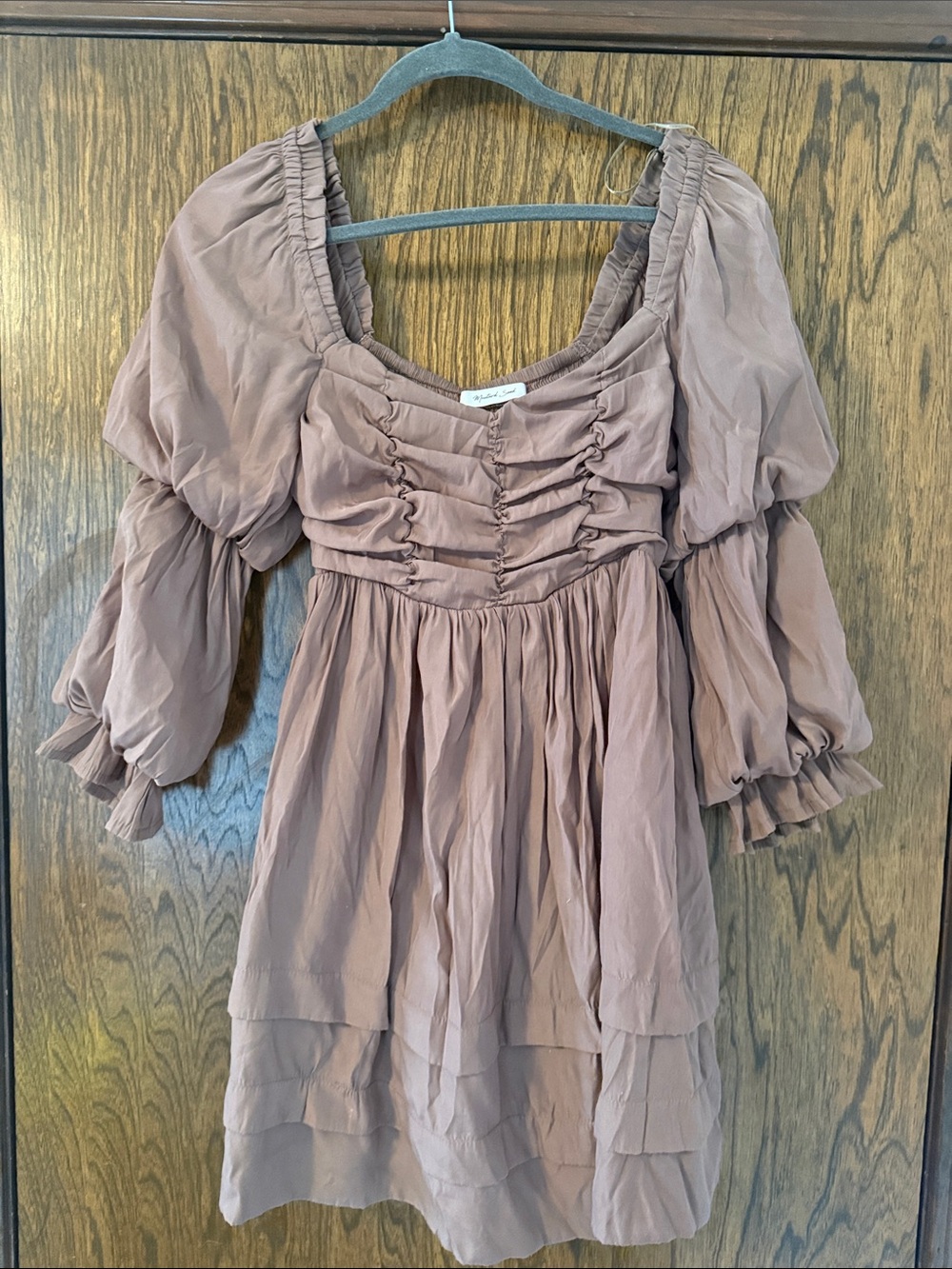 Women's brown boutique Dress
